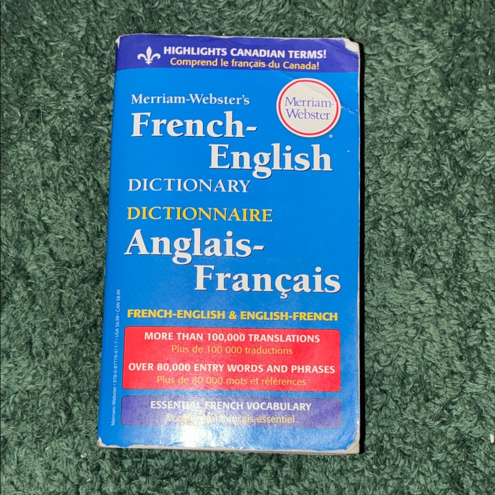 🟢Merriam-Webster's French-English Dictionary